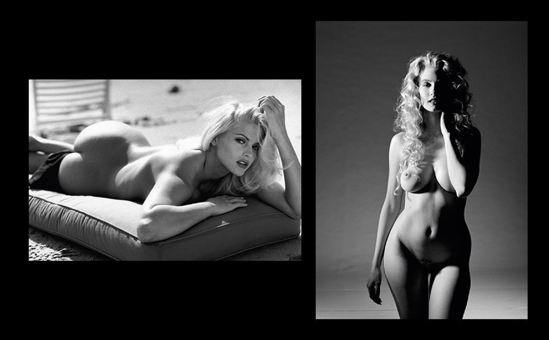 Anna Nicole Smith and Tina Bockrath - Limited-Edition Silver Gelatin Set (#11/75) from the Playboy Legacy Collection 16 × 20