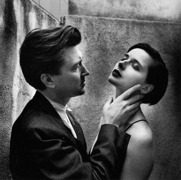 "David Lynch and Isabella Rossellini, Los Angeles 1988" 16x20 Vintage Silver Gelatin Print by Helmut Newton-16x20 Vintage Silver Gelatin Print-Helmut Newton-Global Images Helmut Newton Photography