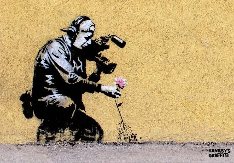 Flower Puller by Banksy's Graffiti