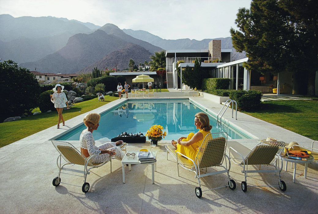 "Poolside Gossip" Getty Images Certified Collection by Slim Aarons Photography