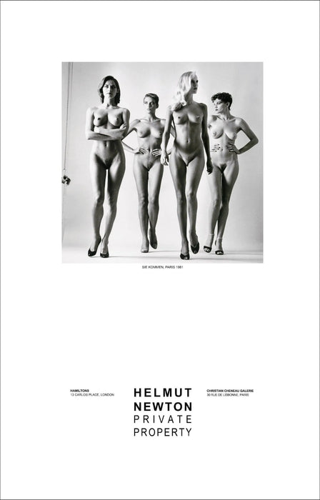 "Sie Kommen Nude, Paris 1981" Vintage Poster by Helmut Newton