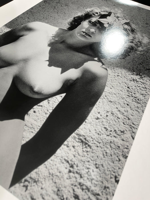 "Goddess In White Cap" by Helmut Newton 20x24 Vintage Silver Gelatin Print-20x24 Vintage Silver Gelatin Print-Helmut Newton-Global Images Helmut Newton Photography