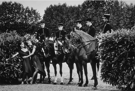 "Le Cadre Noir De Saumur, France 1980" 16x20 Vintage Silver Gelatin Print by Helmut Newton-16x20 Vintage Silver Gelatin Print-Helmut Newton-Global Images Helmut Newton Photography