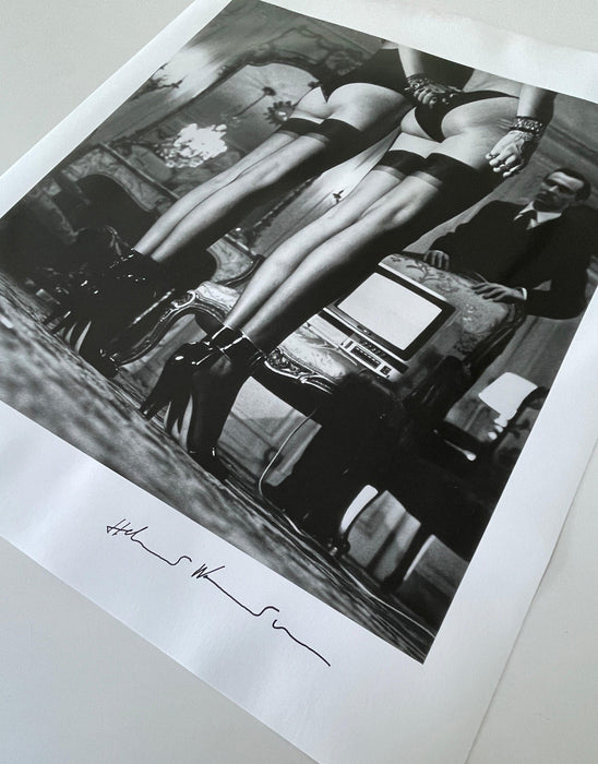 Two Pair Legs In Stockings Signed Gelatin Silver Print by Helmut Newton_5