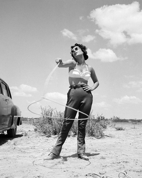 “Elizabeth Taylor With Lasso” by Frank Worth