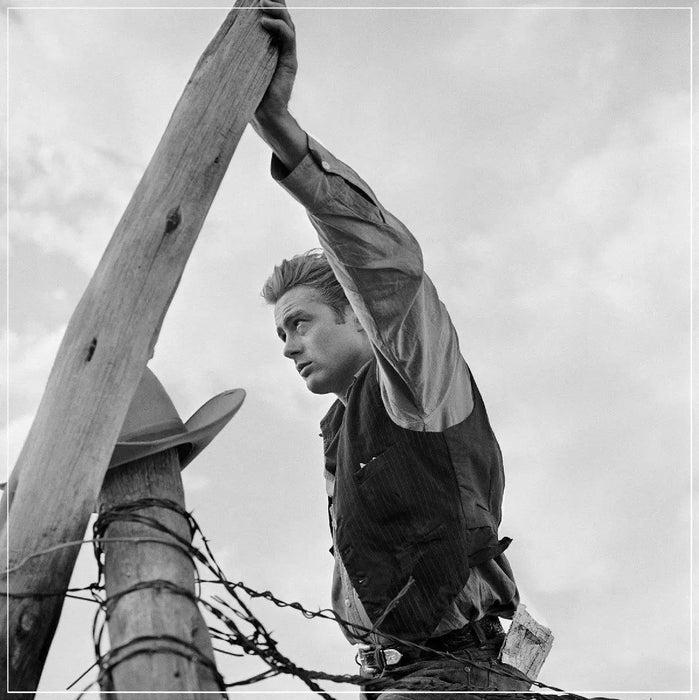 “James Dean Leaning On Fence” by Frank Worth