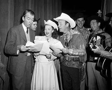 "James Stewart, Roy Rogers And Dale Evans" by Frank Worth