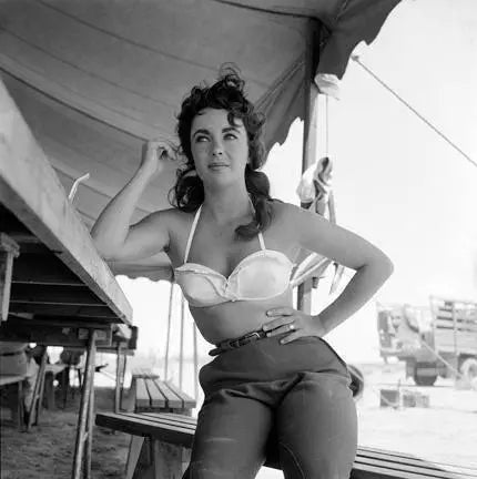 "Liz Taylor Classic On Set Of GIANT #5" by Frank Worth