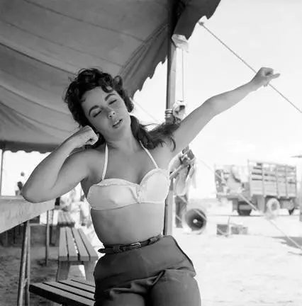"Liz Taylor Classic On Set Of GIANT #6" by Frank Worth