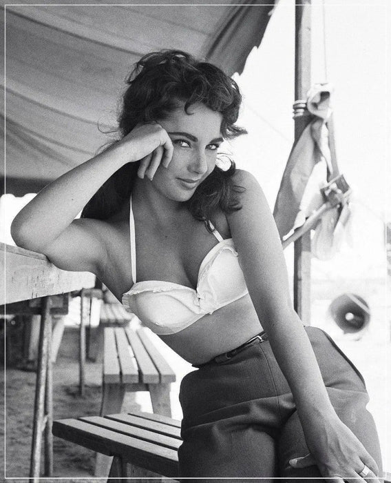 “Liz Taylor Classic On Set Of GIANT” by Frank Worth