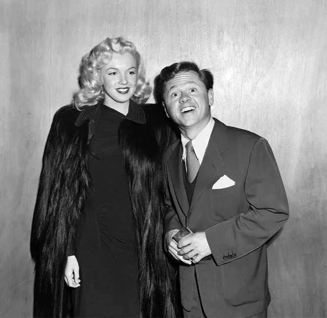 "Marilyn Monroe And Mickey Rooney, 1948" by Frank Worth