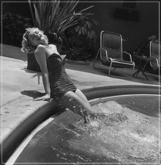 “Marilyn Monroe In Pool” by Frank Worth