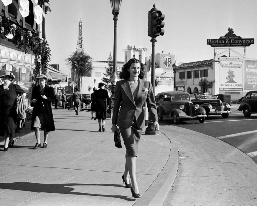 “Rita Hayworth Walking In Hollywood” by Frank Worth