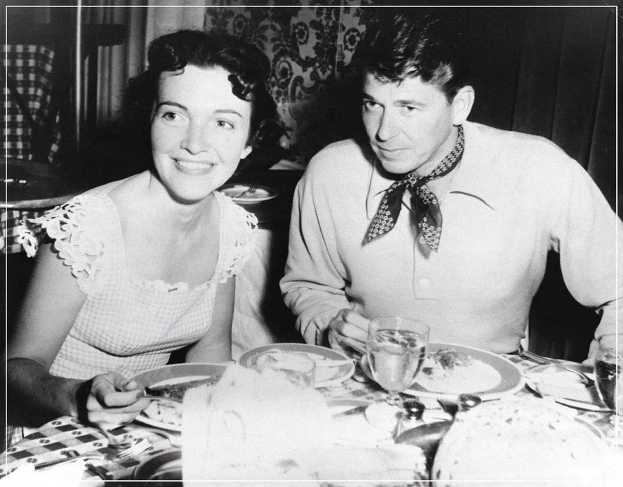 “Ronald Reagan and Nancy Reagan At Dinner" by Frank Worth