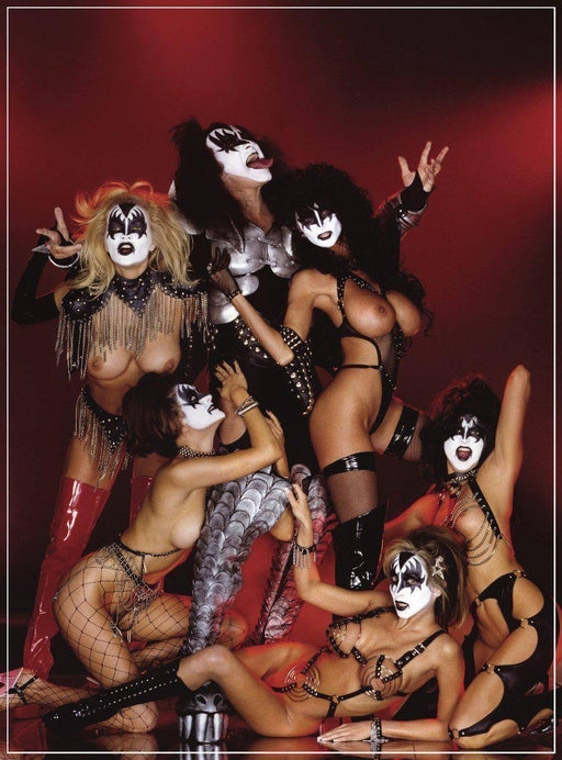 "Girls of Kiss" featuring Gene Simmons & Others by Arny Freytag, January 1999 - Playboy Legacy Collection