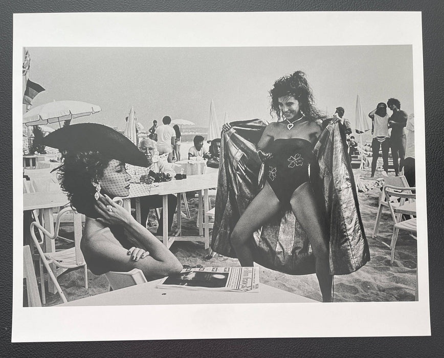 "Surprise, St. Tropez 1981" 16x20 Vintage Silver Gelatin by Helmut Newton Photography-16x20 Vintage Silver Gelatin Print-Helmut Newton-Global Images Helmut Newton Photography