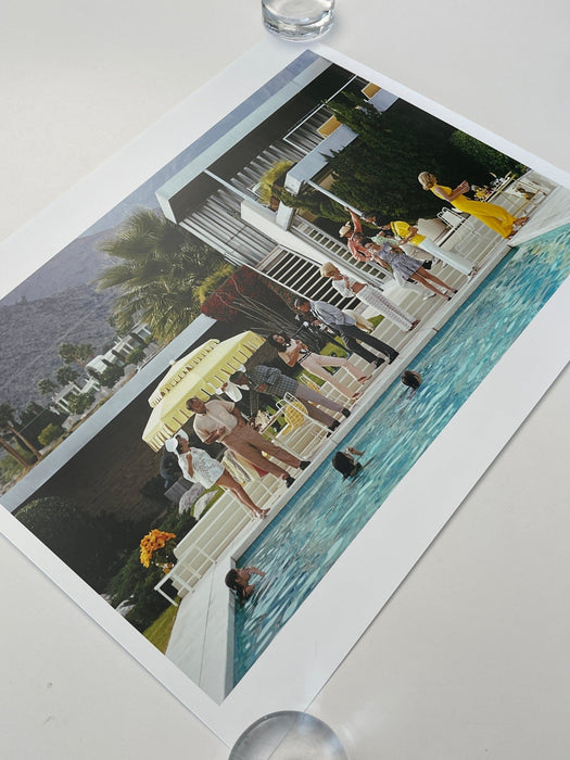 Poolside Host by Slim Aarons 16x20 Unframed C-print - Slim Aarons