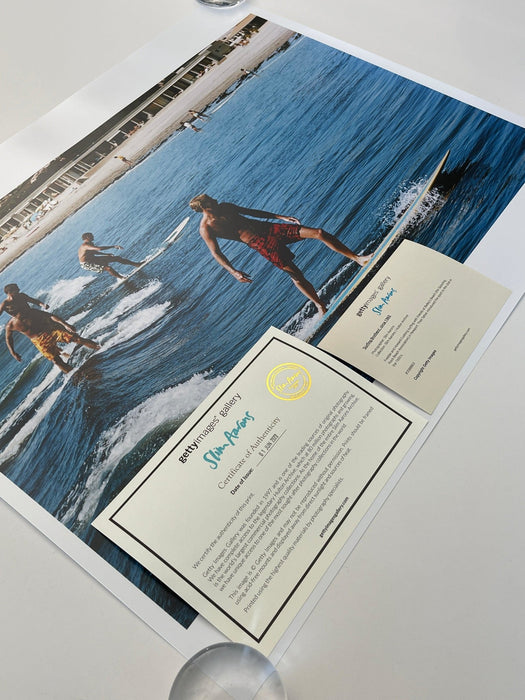 "Surfing Brothers" by Slim Aarons 20x24 Unframed Getty Images C-print - Slim Aarons