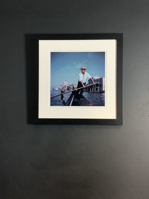 "Venice Gondolier" by Slim Aarons Framed 16x16 Limited Edition 1 of 150 Getty Images C Print (Inquire for Price) - Slim Aarons