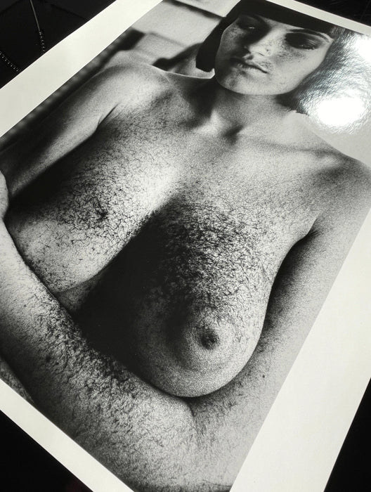 "Arielle After Haircut, Paris 1982" 16x20 Vintage Silver Gelatin Print by Helmut Newton-16x20 Vintage Silver Gelatin Print-Helmut Newton-Global Images Helmut Newton Photography