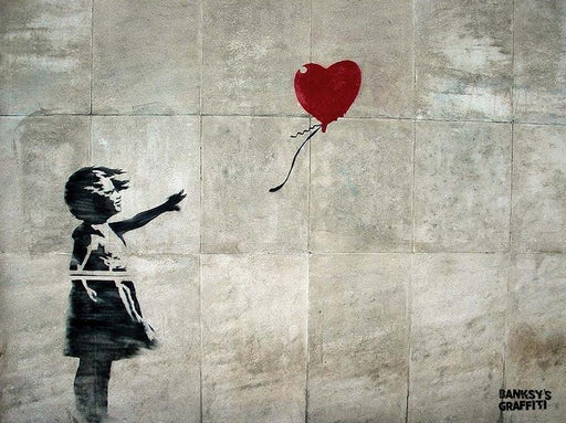 Balloon Girl by Banksy's Graffiti (Premium)