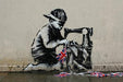 banksy bunting boy slave labour image