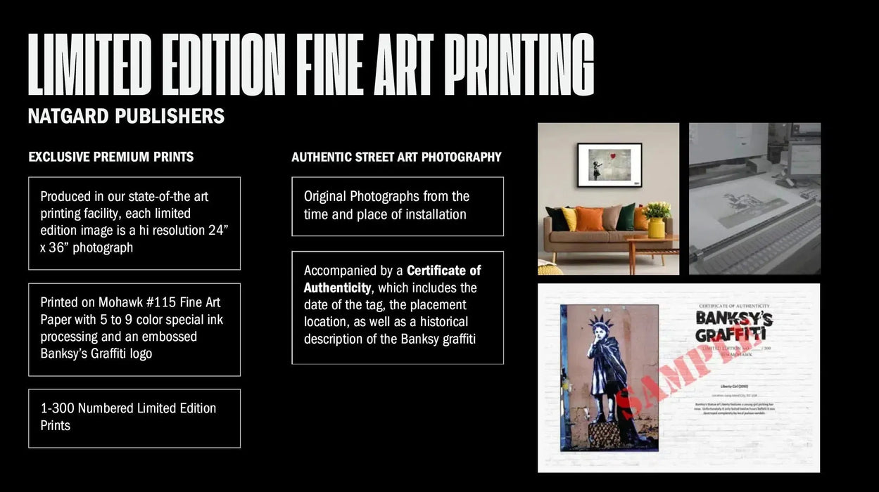 Banksy's Graffiti Limited Edition Information