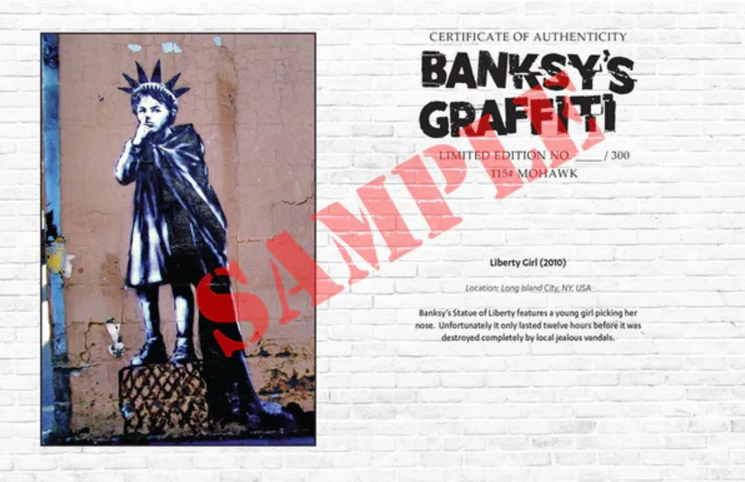 Banksy's Graffiti Sample COA