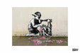Bunting Boy by Banksy's Graffiti