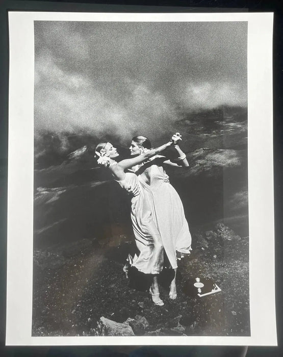 "Cheryl Tiegs and Rene Russo, Hawaii 1973" 16x20 Vintage Silver Gelatin Print by Helmut Newton