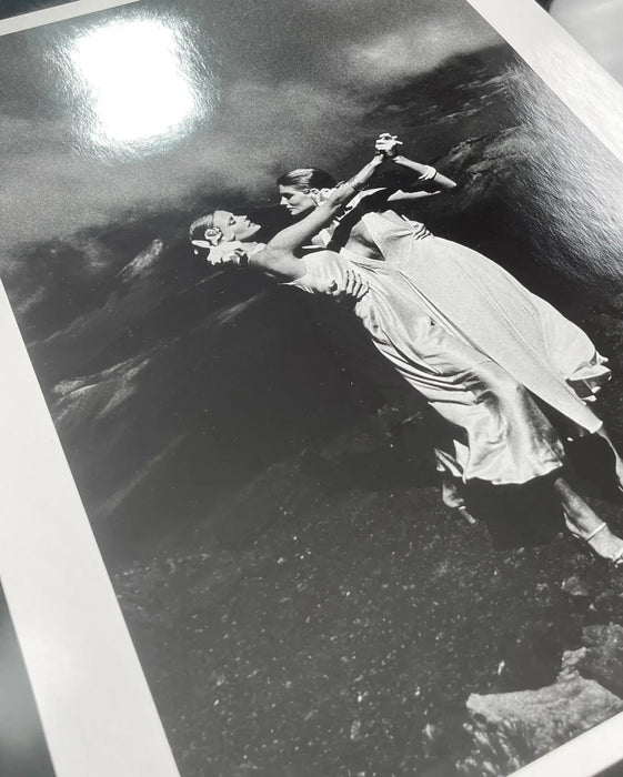"Cheryl Tiegs and Rene Russo, Hawaii 1973" 16x20 Vintage Silver Gelatin Print by Helmut Newton