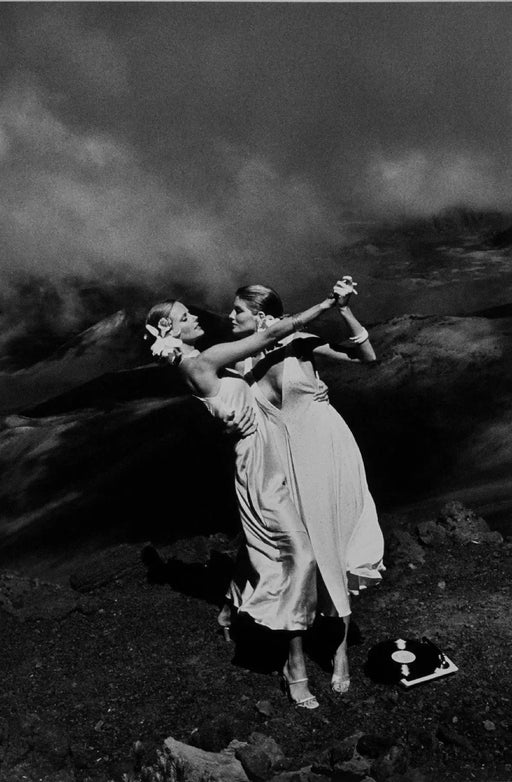 "Cheryl Tiegs and Rene Russo, Hawaii 1973" 16x20 Vintage Silver Gelatin Print by Helmut Newton