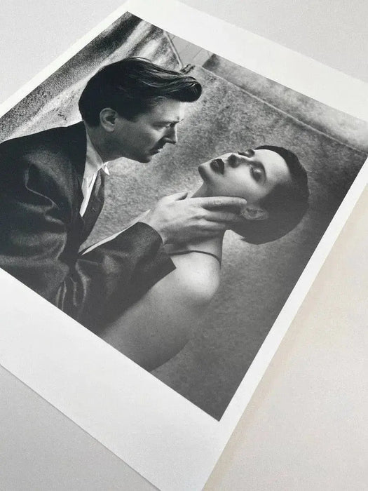 "David Lynch and Isabella Rossellini, Los Angeles 1988" 16x20 Vintage Silver Gelatin Print by Helmut Newton - Global Images USA