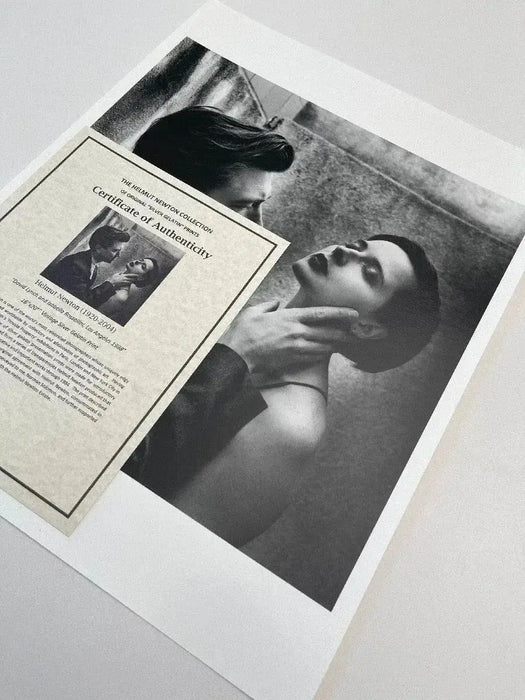 "David Lynch and Isabella Rossellini, Los Angeles 1988" 16x20 Vintage Silver Gelatin Print by Helmut Newton - Global Images USA