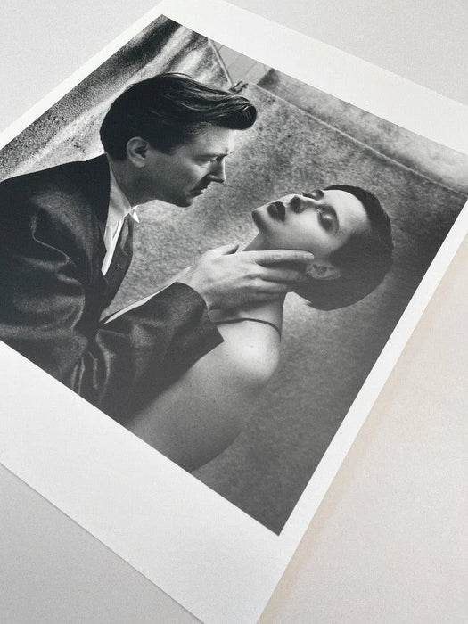 "David Lynch and Isabella Rossellini, Los Angeles 1988" 16x20 Vintage Silver Gelatin Print by Helmut Newton - Global Images USA