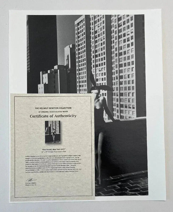 "Elsa Peretti, New York 1975" 16x20 Vintage Silver Gelatin Print by Helmut Newton - Global Images USA