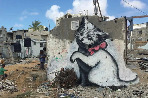 Gaza Kitten by Banksy's Graffiti