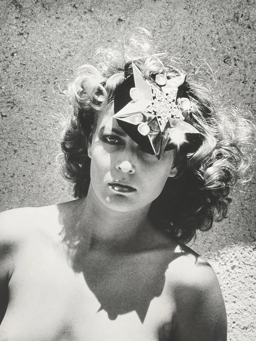 "Goddess In White Cap" by Helmut Newton 20x24 Vintage Silver Gelatin Print-20x24 Vintage Silver Gelatin Print-Helmut Newton-Global Images Helmut Newton Photography