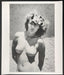 "Goddess In White Cap" by Helmut Newton 20x24 Vintage Silver Gelatin Print-20x24 Vintage Silver Gelatin Print-Helmut Newton-Global Images Helmut Newton Photography