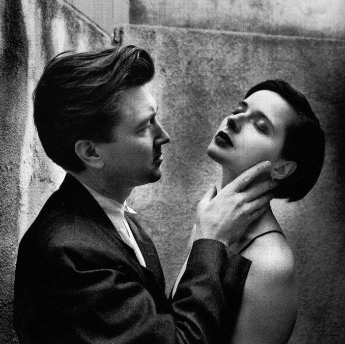 "David Lynch and Isabella Rossellini, Los Angeles 1988" 16x20 Vintage Silver Gelatin Print by Helmut Newton Photography