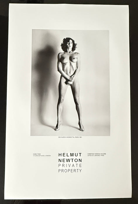 "Big Nude III, Henrietta Paris 1980" Vintage Poster by Helmut Newton