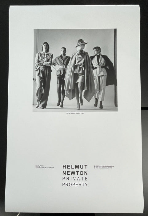 "Sie Kommen Dressed, Paris 1981" Vintage Poster by Helmut Newton