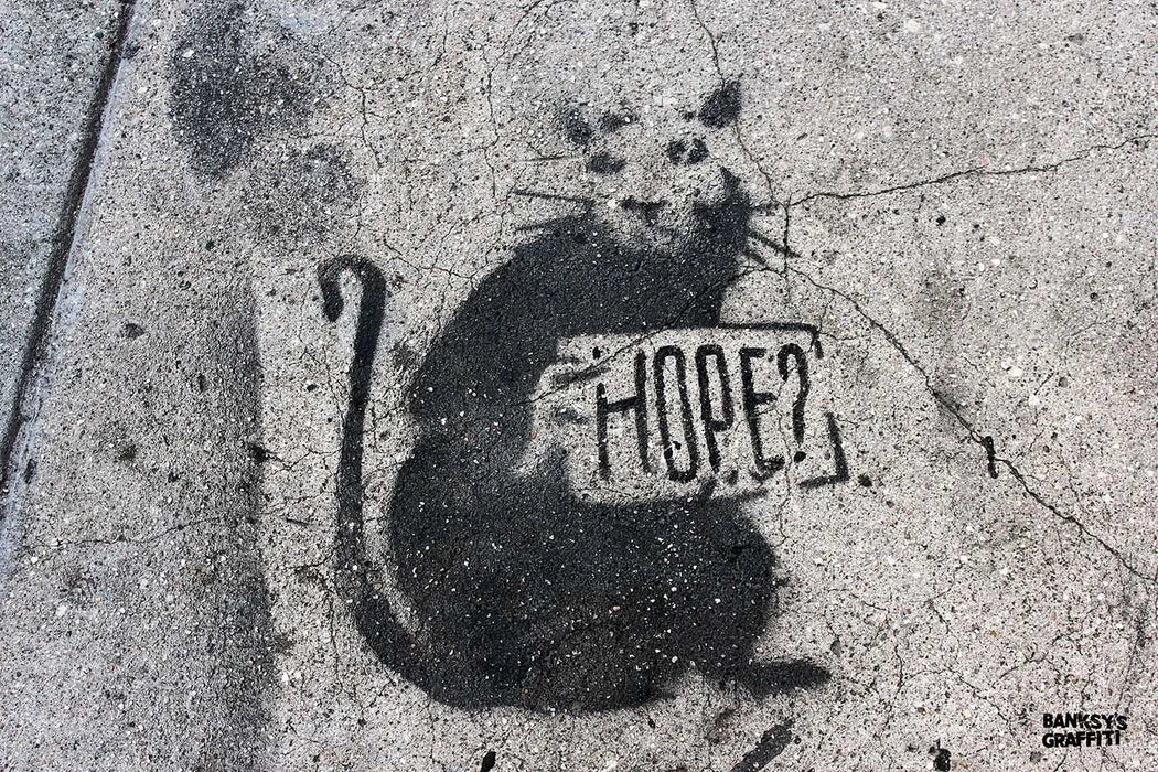 Hope Rat by Banksy's Graffiti