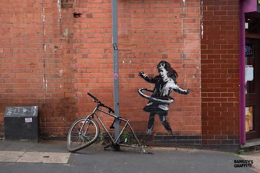 Hula Hoop Tyre by Banksy's Graffiti