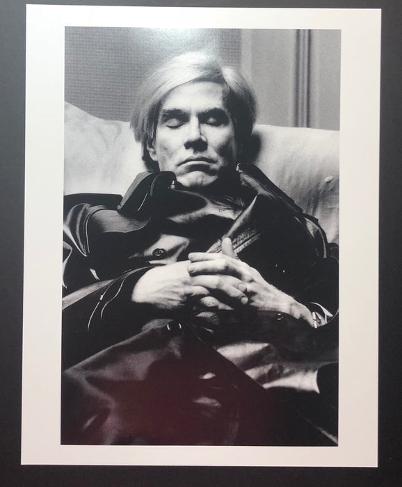 "Andy Warhol Sleeping" 16x20 Vintage Silver Gelatin Print by Helmut Newton