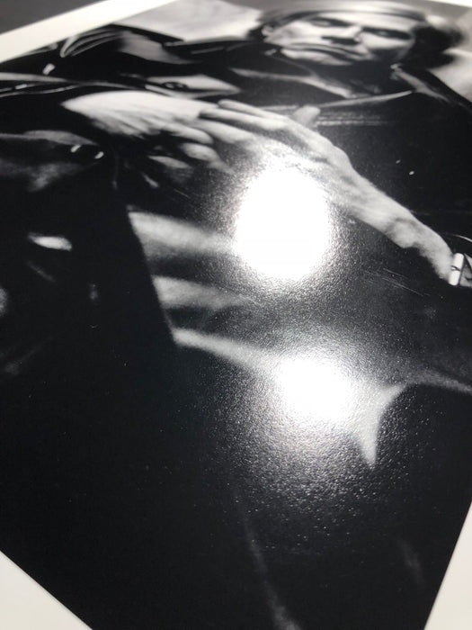 "Andy Warhol Sleeping" 16x20 Vintage Silver Gelatin Print by Helmut Newton