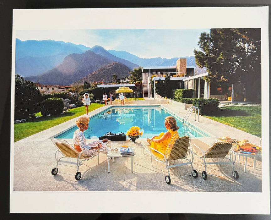 Slim Aarons “Poolside Gossip” (16x20 Archival Print with COA, 1970)
