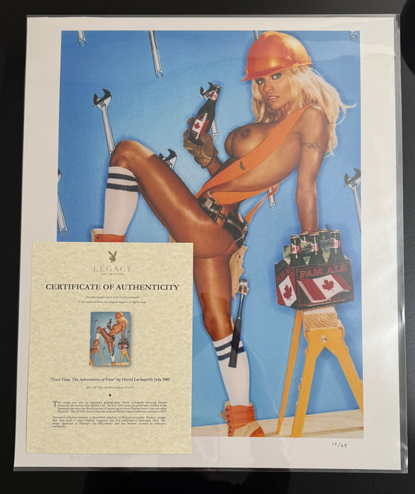Pamela Anderson "Tool Time" – David LaChapelle 20x24 Silver Gelatin (#12/75) Playboy Legacy Collection