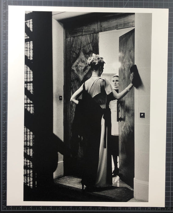 'Woman and Fur Kissing, French Vogue 1975" by Helmut Newton 16x20 Vintage Silver Gelatin Print
