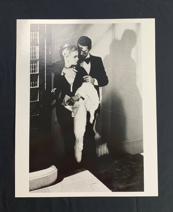 'Woman and Fur Kissing, French Vogue 1975" by Helmut Newton 16x20 Vintage Silver Gelatin Print